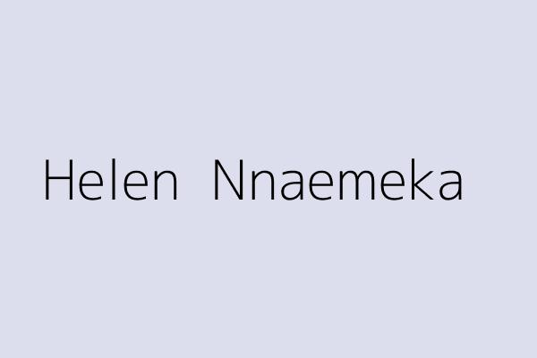 Helen  Nnaemeka 